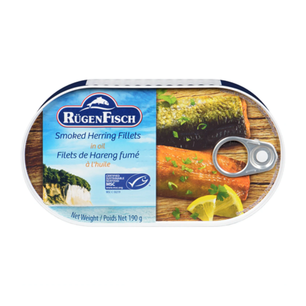 RugenFisch Smoked Herring Fillets in Oil