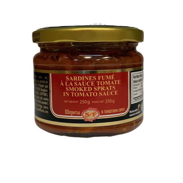 Riga Gold Smoked Sprats in Tomato Souce 250gr