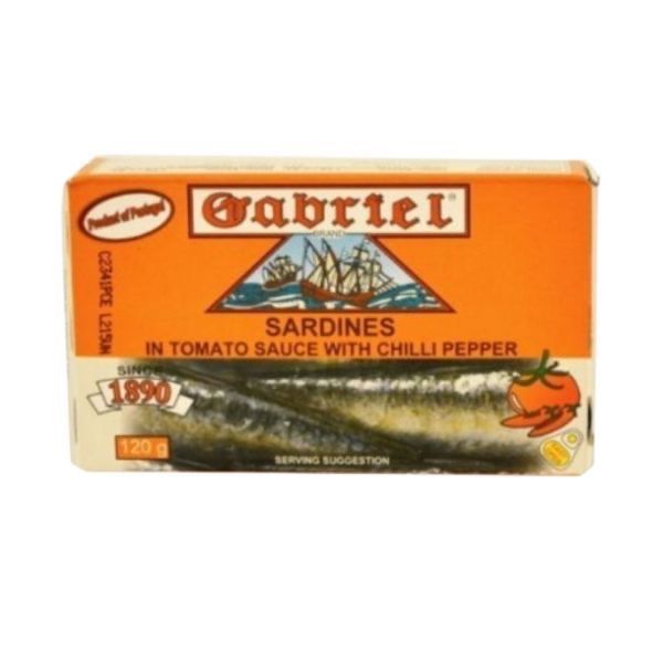 Gabriel Sardines in Tomato Sauce with Chilli Pepper 120gr