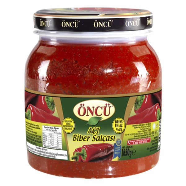 Oncu Hot Pepper Paste 1650gr