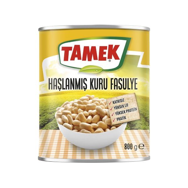 Tamek Boiled White Beans 800gr
