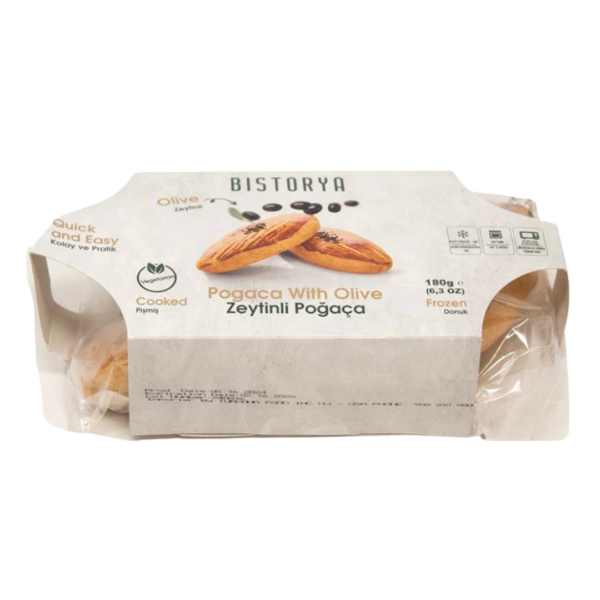 Pogaca w/Olive 2pcs (Cooked Frozen)