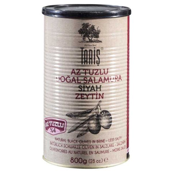 Taris Natural Black Olives with Less Salty 800gr