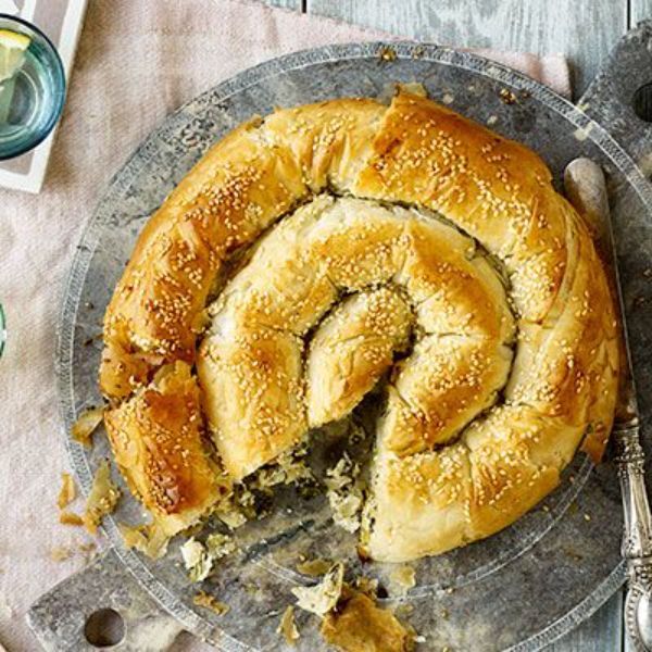 Spiral Potato-Leak Pie (Snacksize)